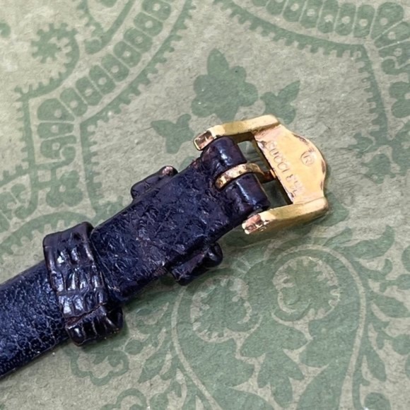 GUCCI 2000L vintage STACK sherry line Gold Dial ladies WATCH 80\'s main image 8